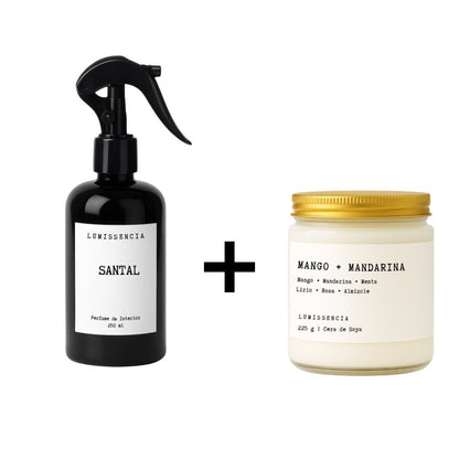Perfume de Interior 250 ml + Vela Aromática Clásica