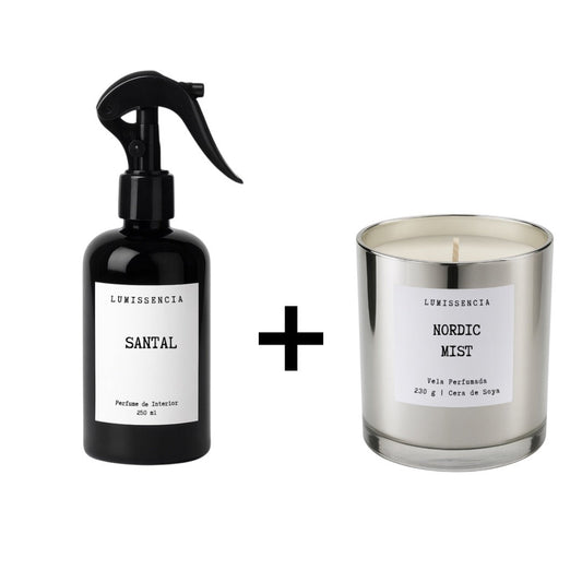 Perfume de Interior 250 ml + Vela Aromática Navideña