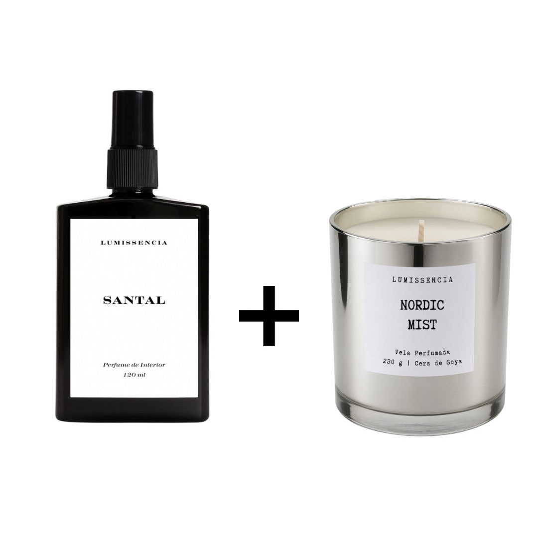 Perfume de Interior 120 ml + Vela Aromática Navideña